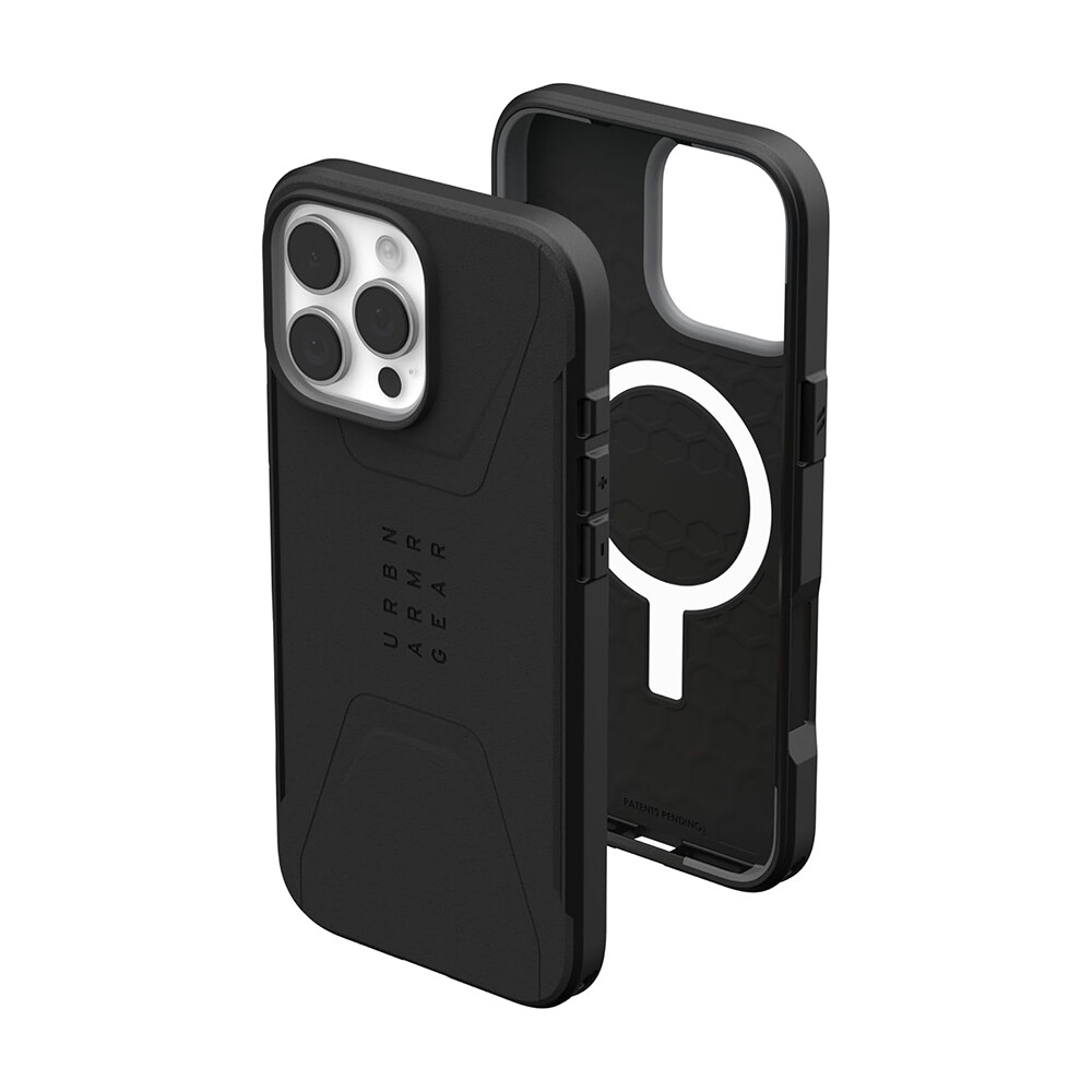 Чехол UAG Civilian для iPhone 16 Pro Max с MagSafe, Black, Черный, Чехол UAG Civilian для iPhone 16 Pro Max с MagSafe, Black
Чехол UAG Civilian для iPhone 16 Pro Max с MagSafe, Black, Черный, Чехол UAG Civilian для iPhone 16 Pro Max с MagSafe, Black