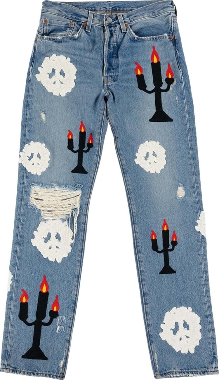 Джинсы Levi's x Denim Tears x Virgil Abloh "Message In A Tear" Embroidered Jeans 'Blue', синий
Джинсы Levi's x Denim Tears x Virgil Abloh "Message In A Tear" Embroidered Jeans 'Blue', синий