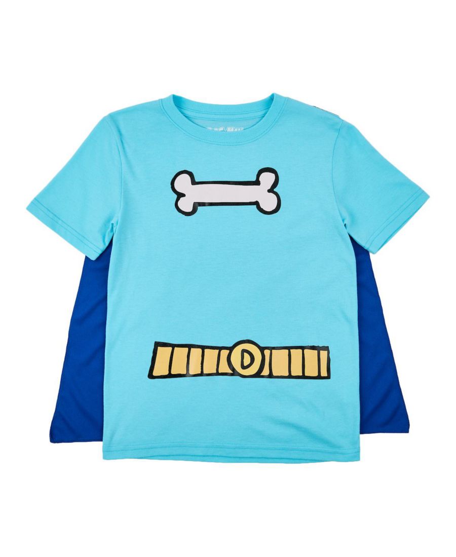 Футболка-накидка с коротким рукавом и принтом Кость и пояс для мальчиков, синяя, круглый вырез, размер 14 Dog Man, Royal blue & light blue
Футболка-накидка с коротким рукавом и принтом Кость и пояс для мальчиков, синяя, круглый вырез, размер 14 Dog Man, Royal blue & light blue