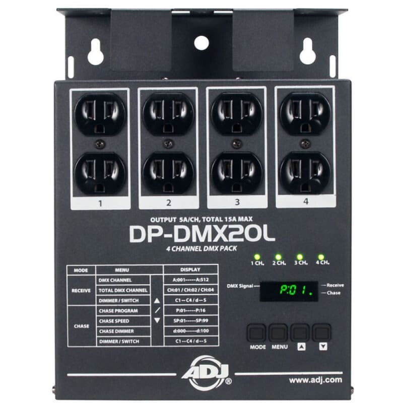 4-канальный диммер American DJ DP-DMX20L
4-канальный диммер American DJ DP-DMX20L