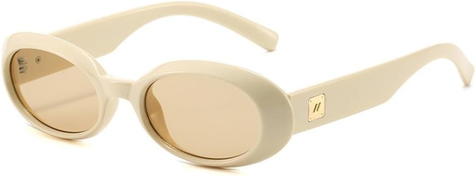 Ретро-классические маленькие овальные солнцезащитные очки для женщин, модные, с линзами цвета шампанского, защита от УФ-излучения UV400, для мужчин, трендовые, с заклепками, в стиле панк SKFGNX, Beige Champagne
Ретро-классические маленькие овальные солнцезащитные очки для женщин, модные, с линзами цвета шампанского, защита от УФ-излучения UV400, для мужчин, трендовые, с заклепками, в стиле панк SKFGNX, Beige Champagne