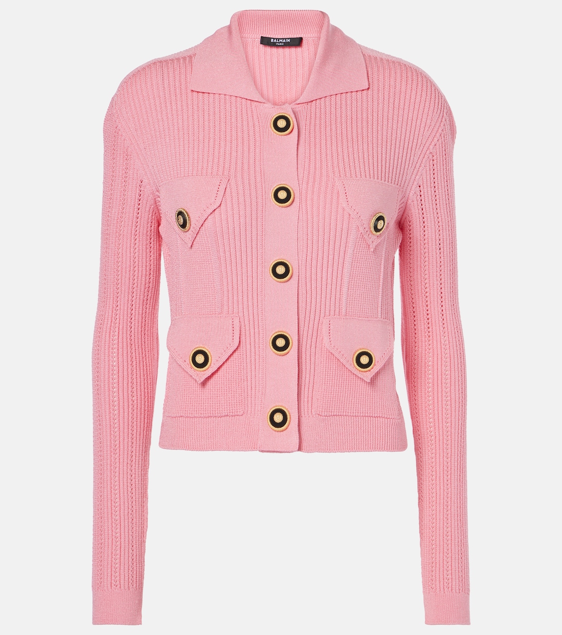 Кардиган в рубчик Balmain, Rose
Кардиган в рубчик Balmain, Rose