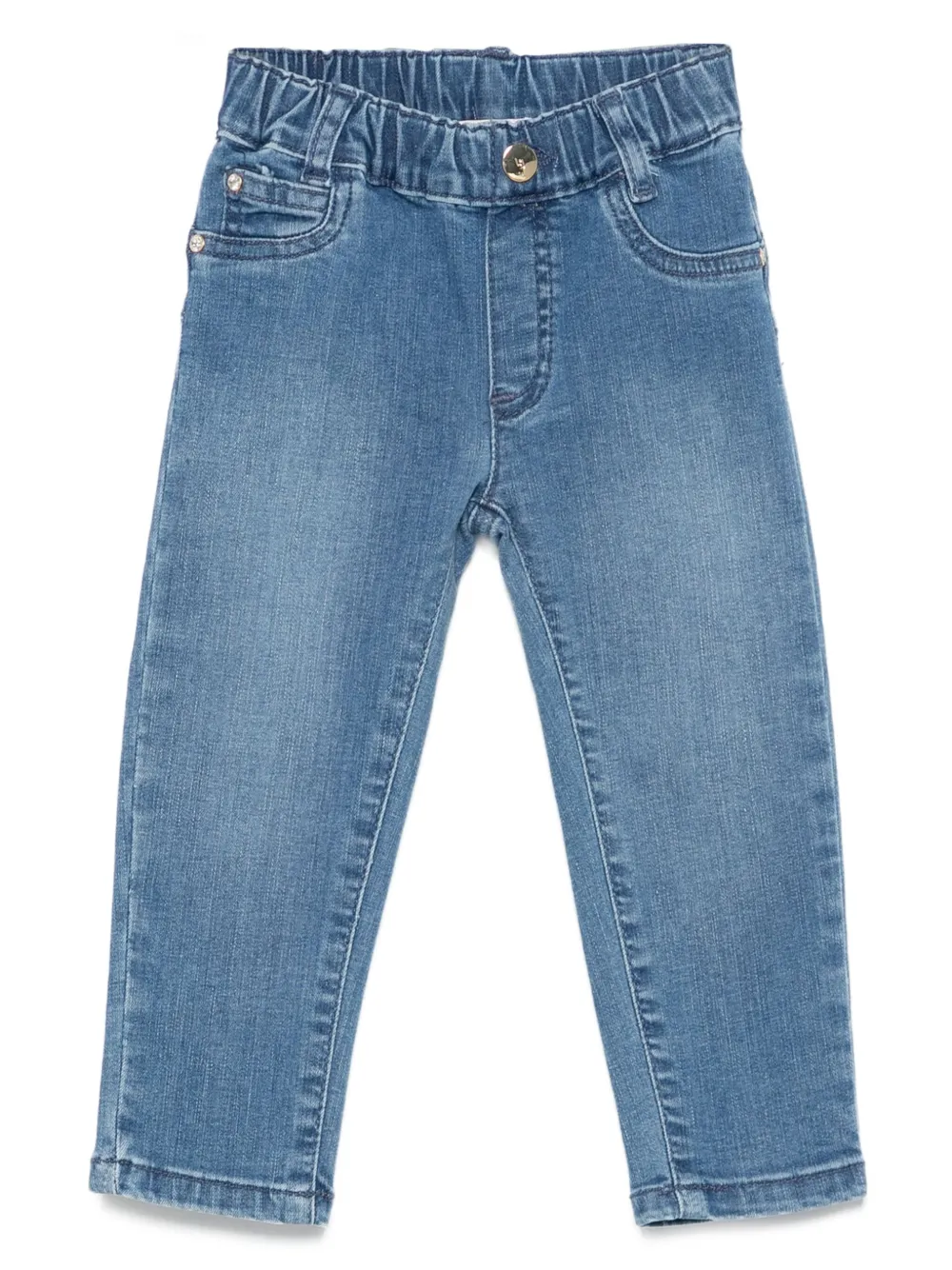 Джинсы с пятью карманами и эластичной резинкой Liu Jo Kids, синий
Джинсы с пятью карманами и эластичной резинкой Liu Jo Kids, синий