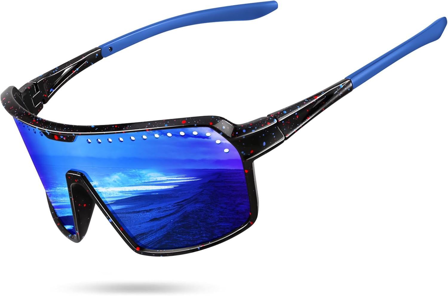 Поляризованные спортивные солнцезащитные очки KUGUAOK для мужчин и женщин, для велоспорта, бега, с защитой от УФ-излучения, с большой оправой, для горного велосипеда, Blue
Поляризованные спортивные солнцезащитные очки KUGUAOK для мужчин и женщин, для велоспорта, бега, с защитой от УФ-излучения, с большой оправой, для горного велосипеда, Blue