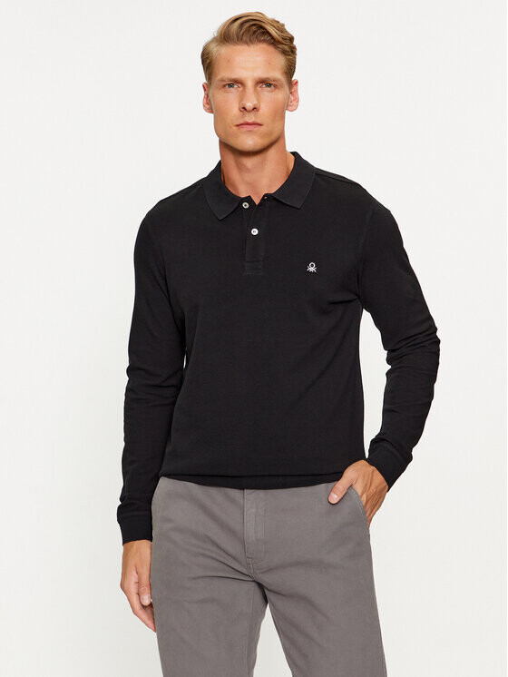 Рубашка поло стандартного кроя United Colors Of Benetton, черный
Рубашка поло стандартного кроя United Colors Of Benetton, черный