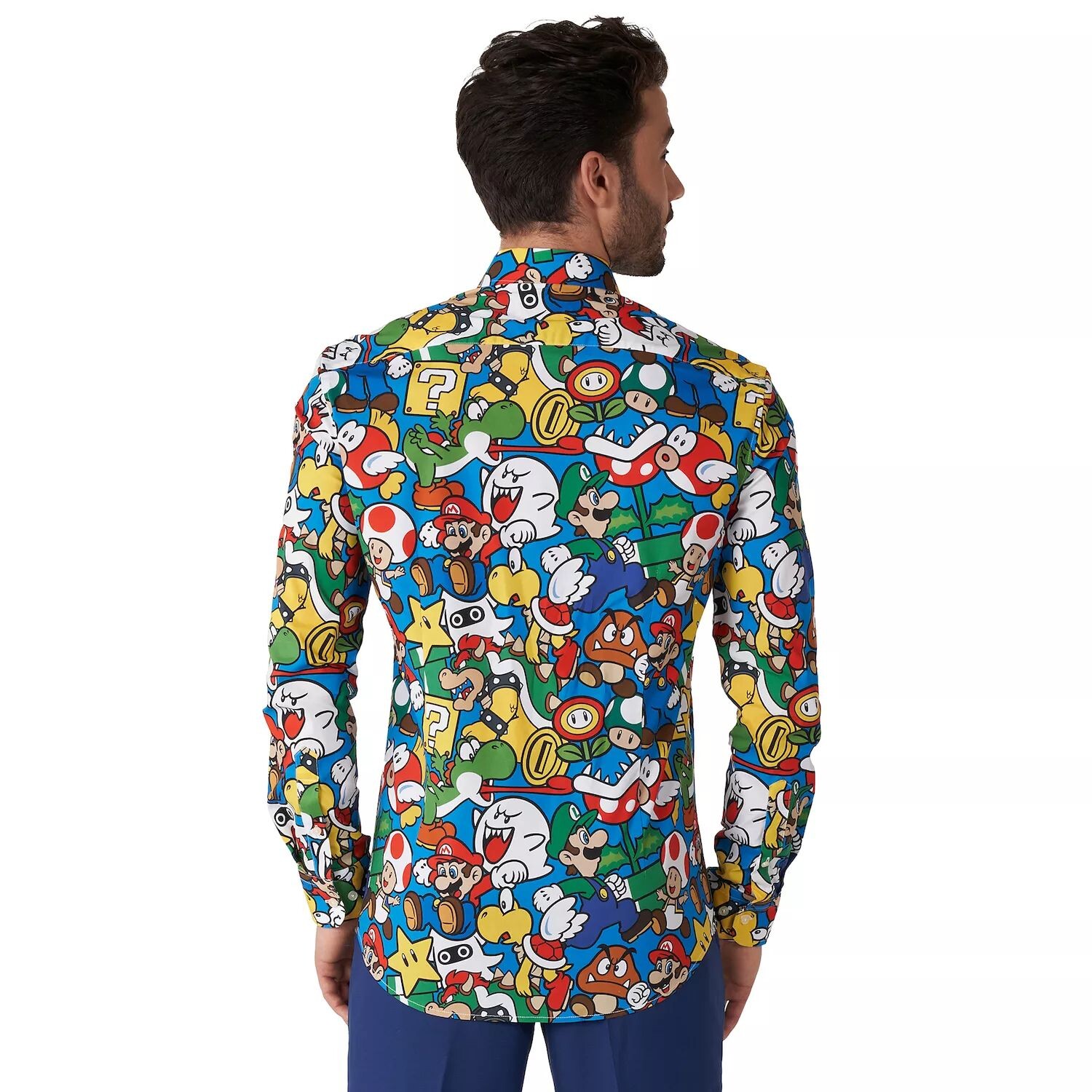 Мужская классическая рубашка современного кроя OppoSuits Super Mario
Мужская классическая рубашка современного кроя OppoSuits Super Mario