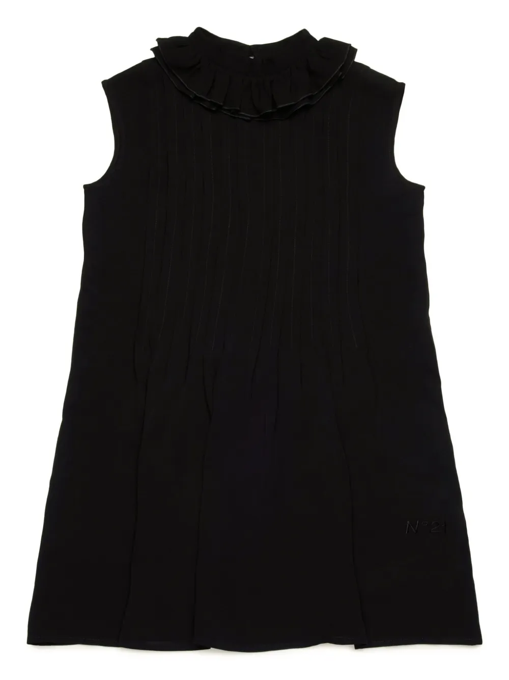 Платье со складками Nº21 Kids, черный 
Платье со складками Nº21 Kids, черный