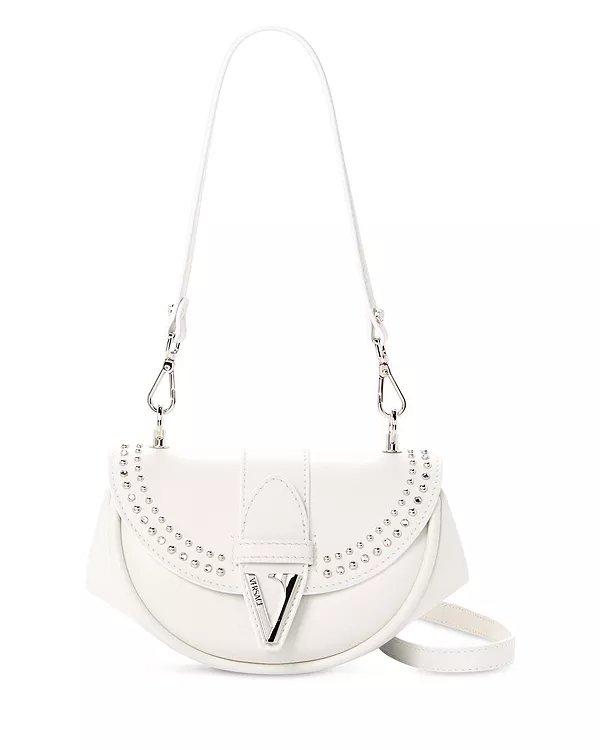 Маленькая кожаная сумка через плечо Virtus Versace, белый
Маленькая кожаная сумка через плечо Virtus Versace, белый