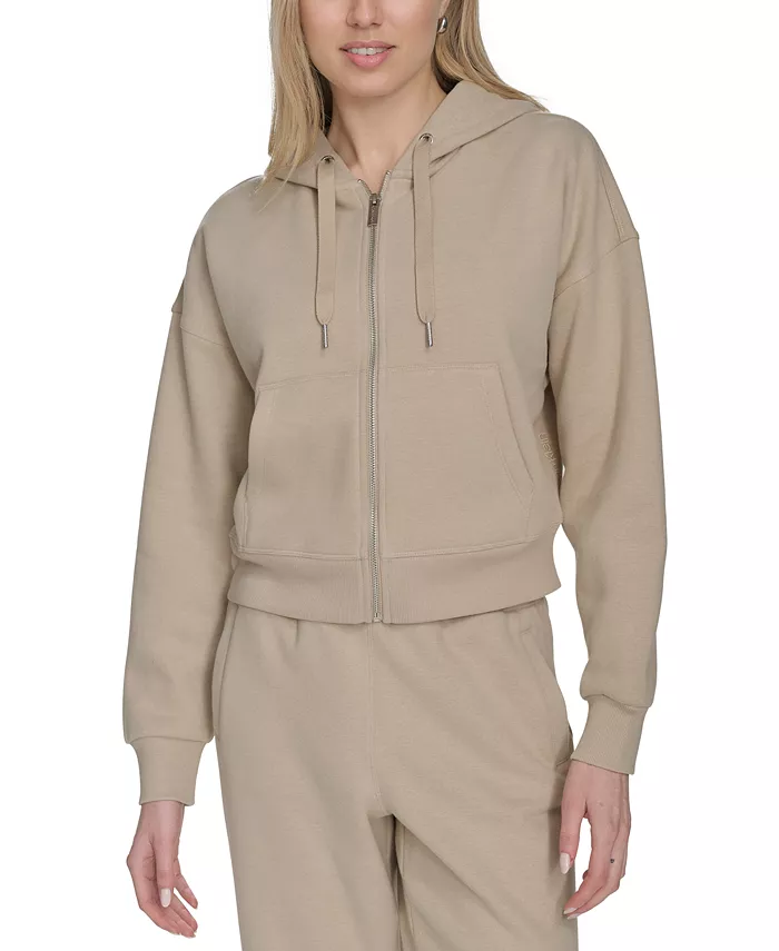 Женская флисовая укороченная толстовка с капюшоном на молнии и длинными рукавами Calvin Klein, белый
Женская флисовая укороченная толстовка с капюшоном на молнии и длинными рукавами Calvin Klein, белый