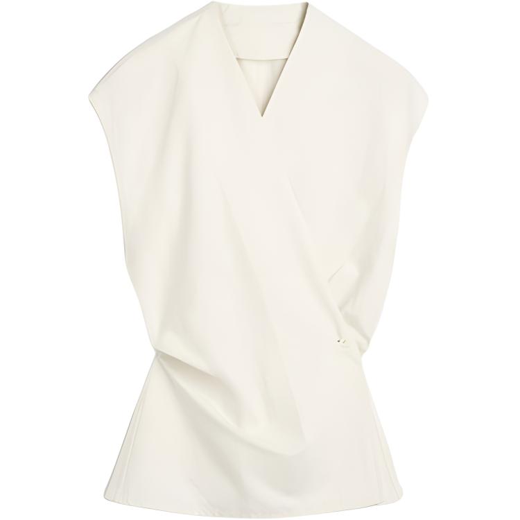 Короткий рукав облегающая блузка TOTEME, Ecru
Короткий рукав облегающая блузка TOTEME, Ecru