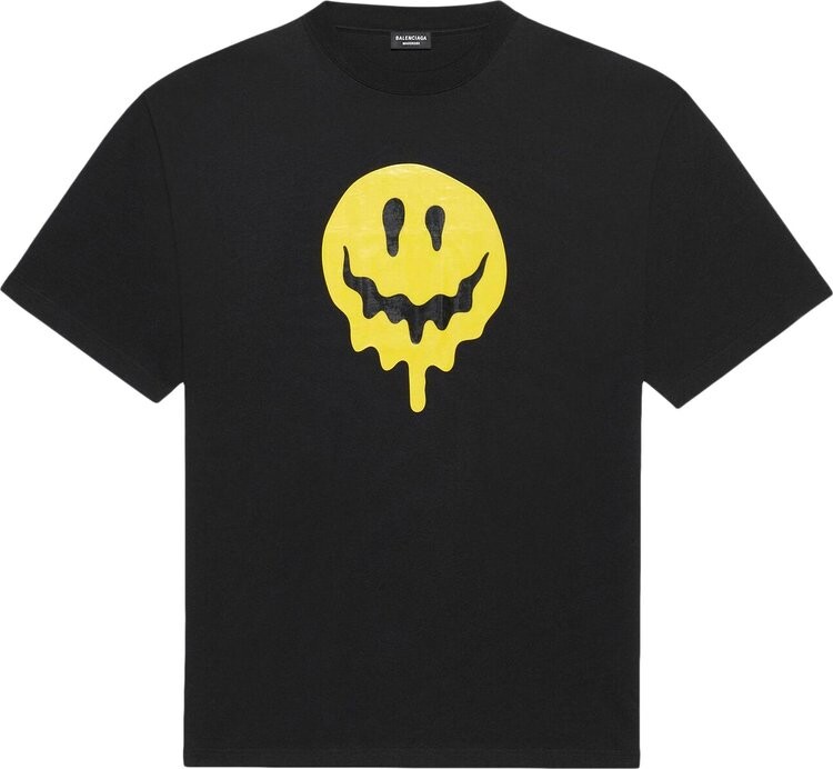 Футболка Balenciaga Smiley свободного кроя, черный
Футболка Balenciaga Smiley свободного кроя, черный