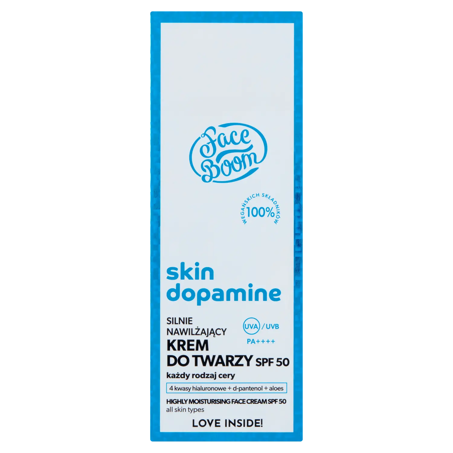 Faceboom Skin Dopamine увлажняющий крем для лица с SPF50, 40 мл
Faceboom Skin Dopamine увлажняющий крем для лица с SPF50, 40 мл