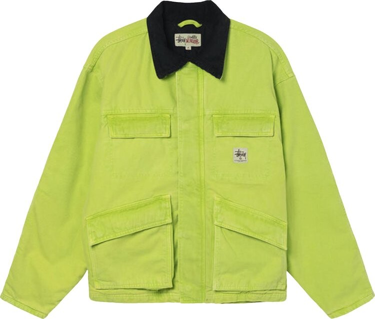 Куртка Stussy Washed Canvas Shop Jacket 'Lime', зеленый
Куртка Stussy Washed Canvas Shop Jacket 'Lime', зеленый