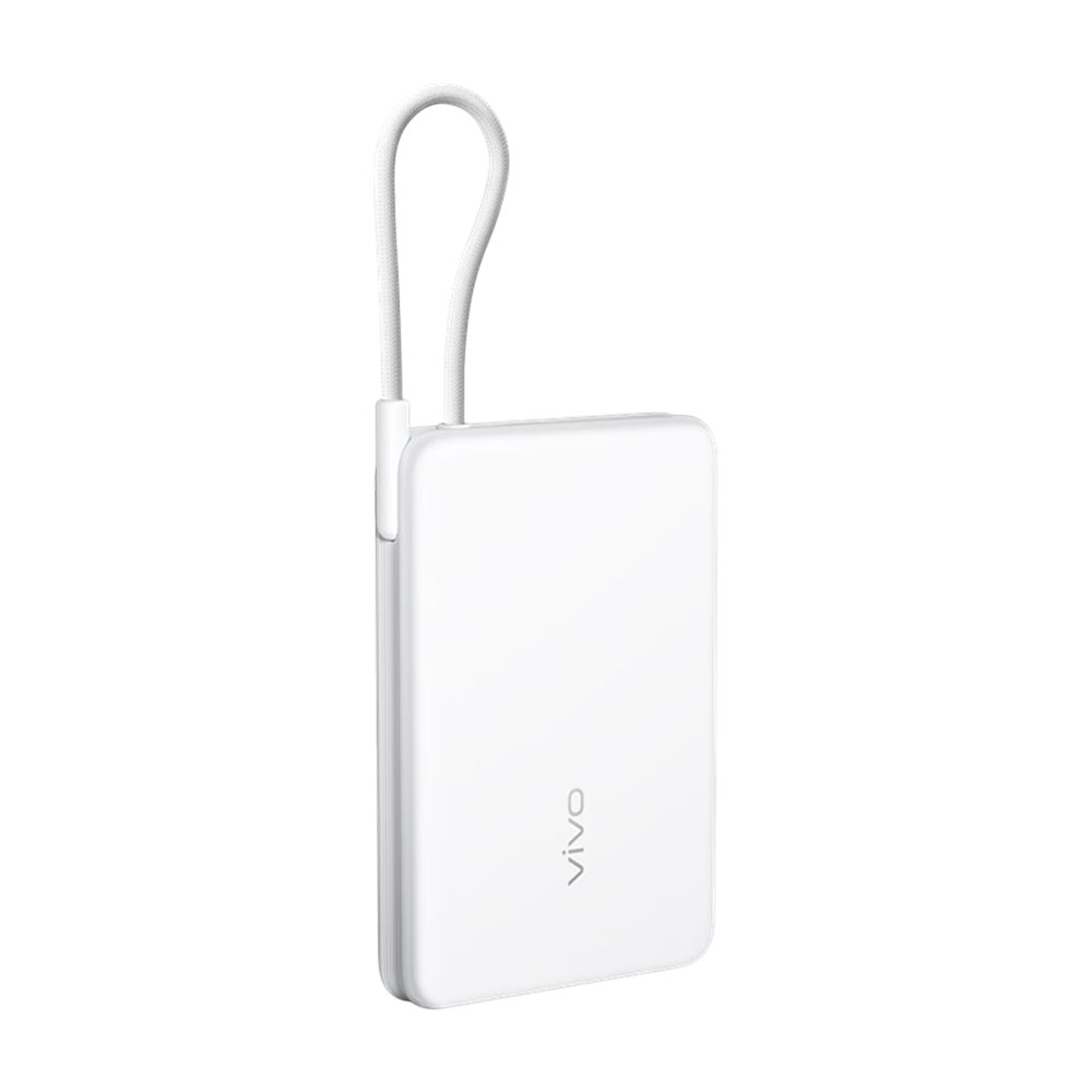 Портативный аккумулятор внешний Vivo 33W, белый
Портативный аккумулятор внешний Vivo 33W, белый