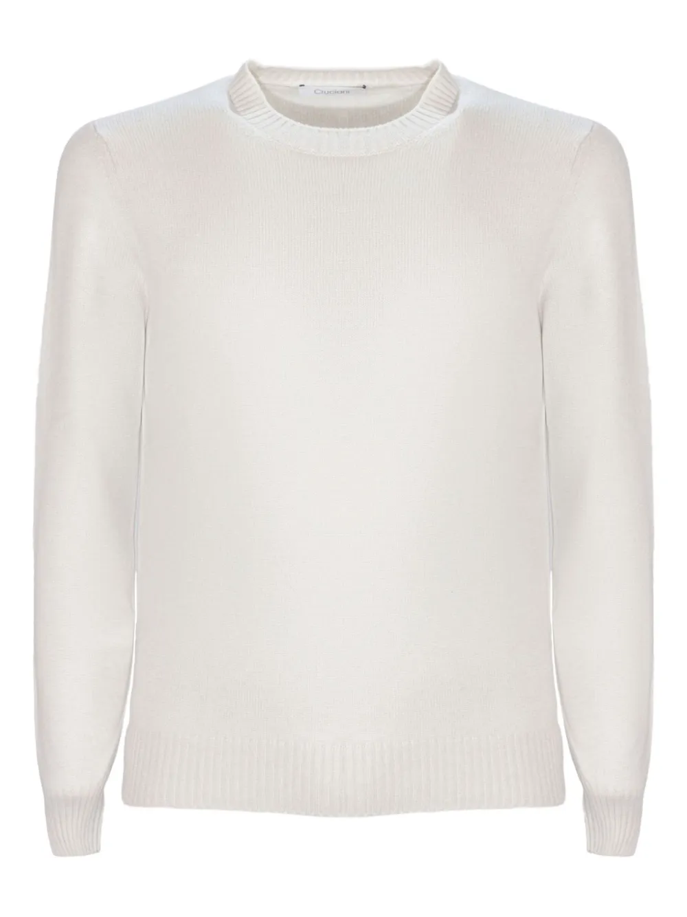 Кашемировый свитер с круглым вырезом Cruciani, белый
Кашемировый свитер с круглым вырезом Cruciani, белый