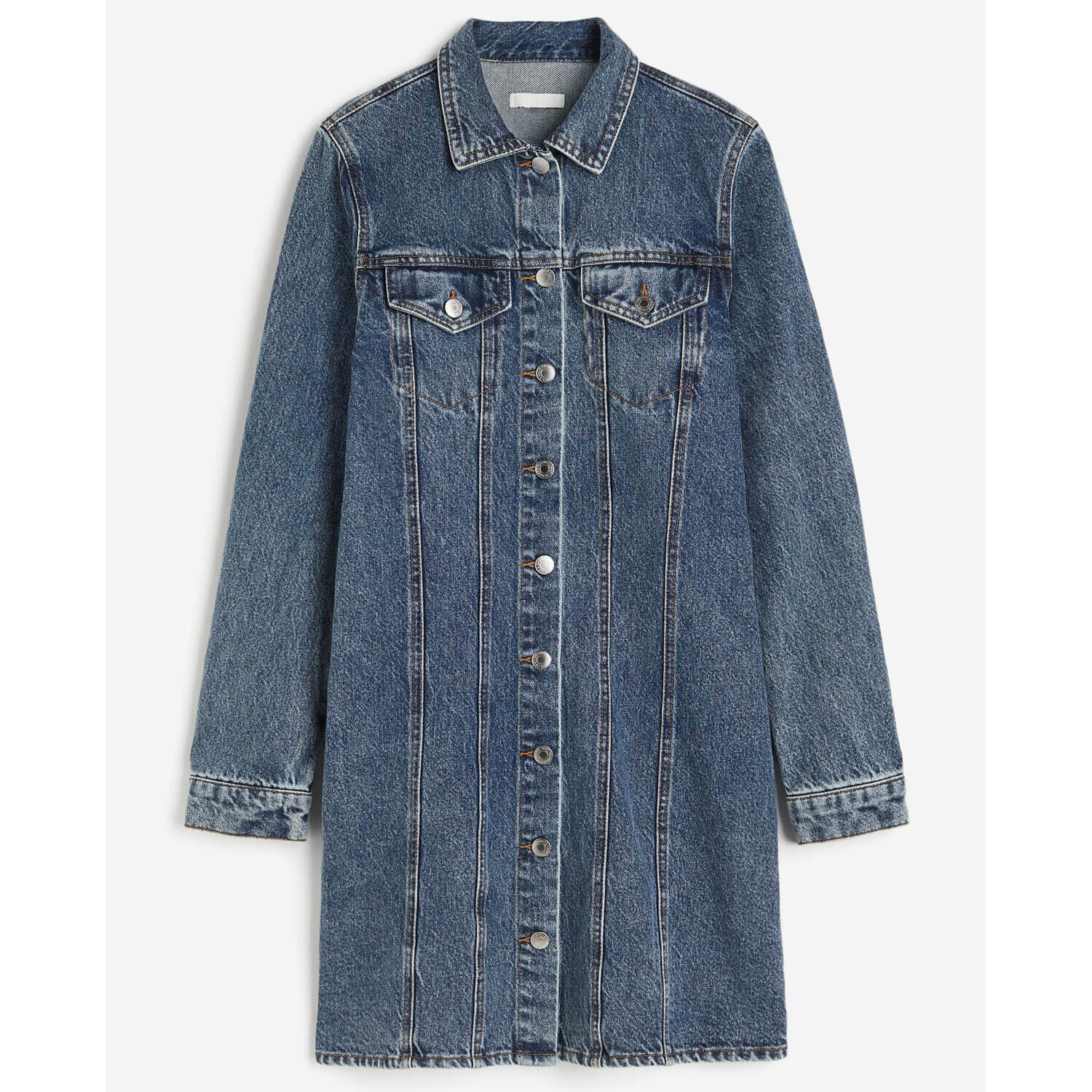 Платье H&M Cotton Denim, темно-синий
Платье H&M Cotton Denim, темно-синий