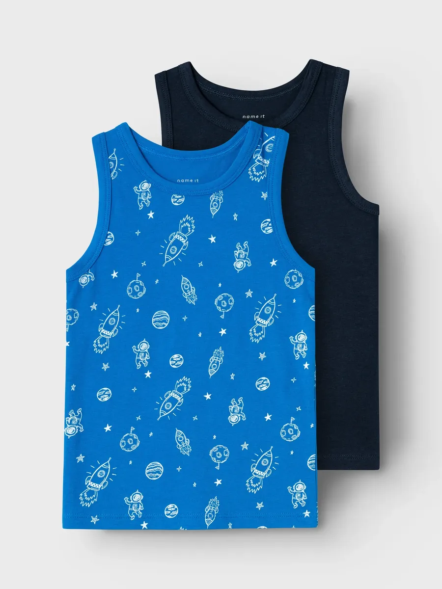 Майка Name It "NMMTANK TOP 2P SKYDIVER SPACE NOOS" (комплект, 2 шт.), цвет Skydiver
Майка Name It "NMMTANK TOP 2P SKYDIVER SPACE NOOS" (комплект, 2 шт.), цвет Skydiver