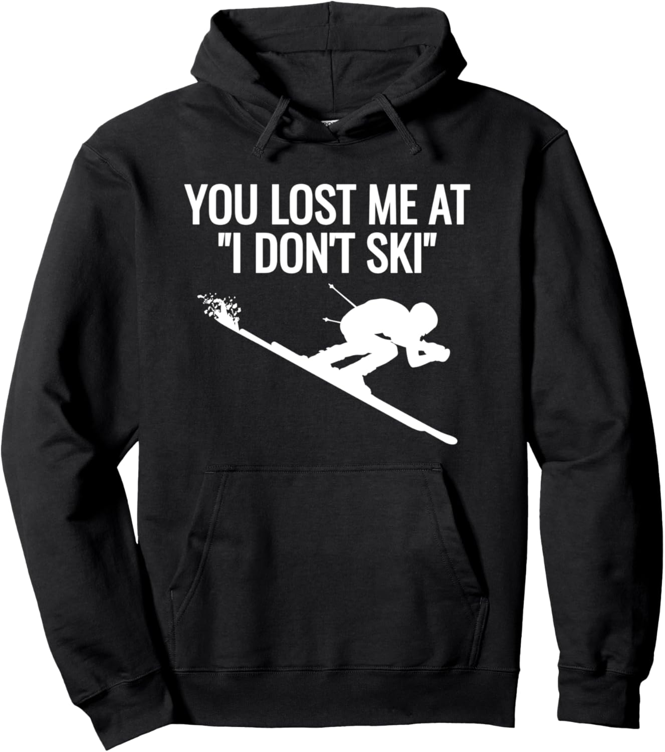 Забавный дизайн толстовки для горнолыжников; худи для любителей скоростного спуска Skiing Designs, черный
Забавный дизайн толстовки для горнолыжников; худи для любителей скоростного спуска Skiing Designs, черный