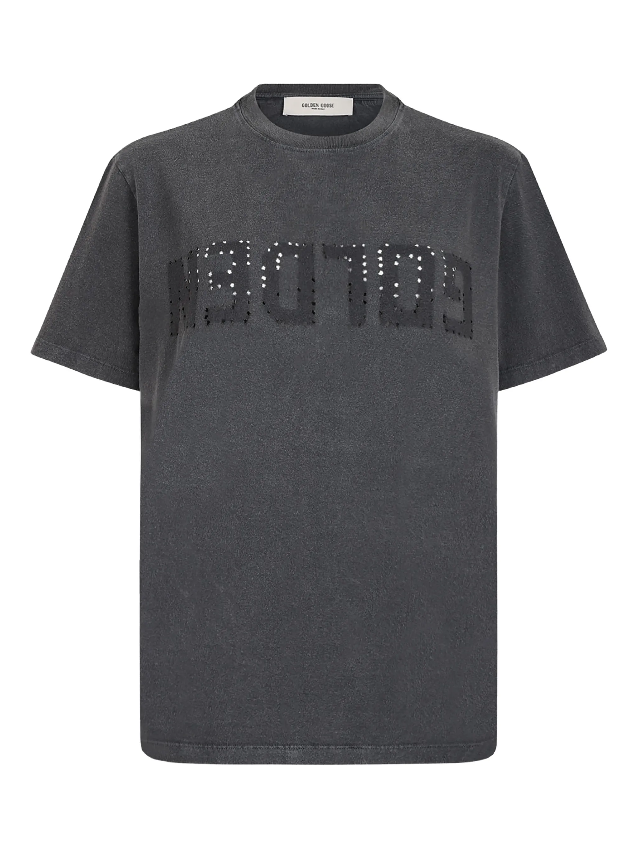 Футболка с перфорированным логотипом Golden Goose, серый
Футболка с перфорированным логотипом Golden Goose, серый