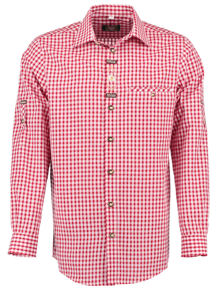 Традиционная рубашка Смоба средне-красного цвета OS-Trachten
Традиционная рубашка Смоба средне-красного цвета OS-Trachten