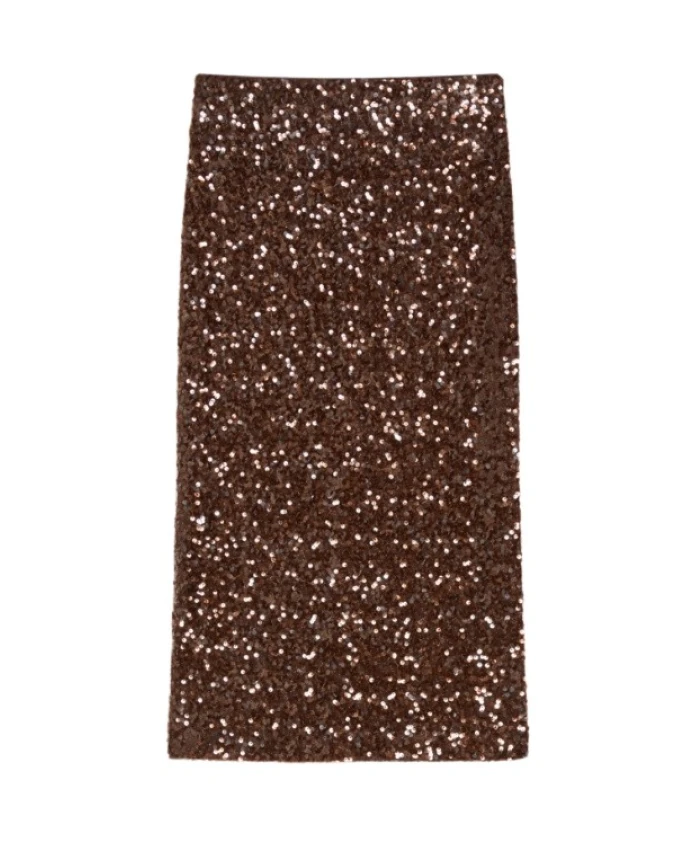 Юбка миди с пайетками Pennyblack, коричневый
Юбка миди с пайетками Pennyblack, коричневый