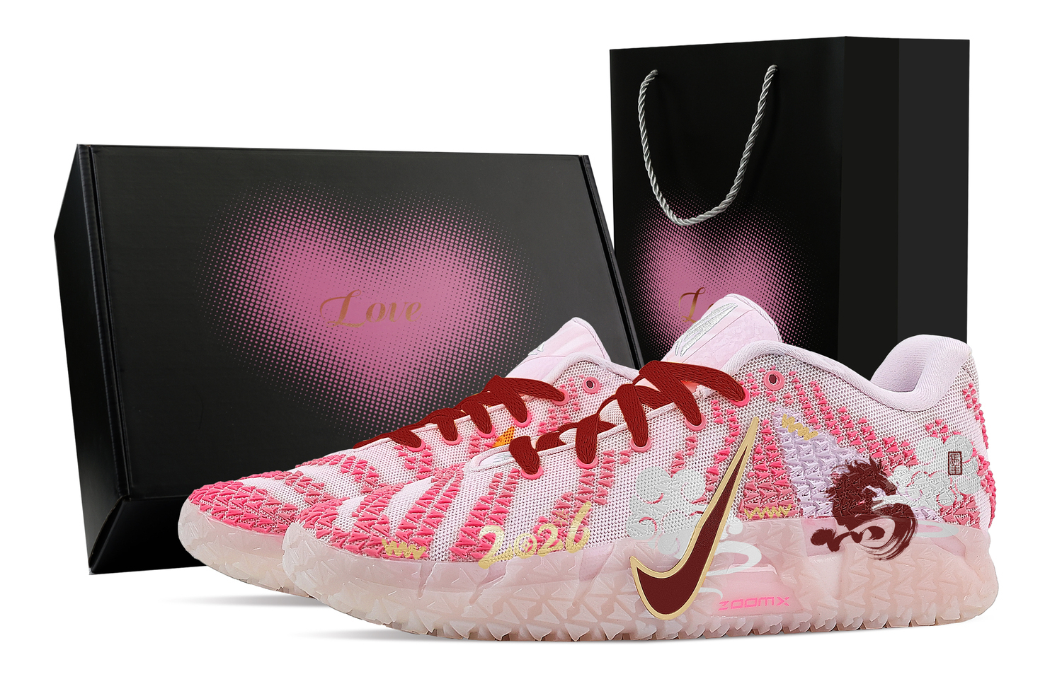 Nike Ja Morant 3 Auspicious Cloud New Year Gift Box Rebound Grip Low top Basketball Shoes Men's Pink
Nike Ja Morant 3 Auspicious Cloud New Year Gift Box Rebound Grip Low top Basketball Shoes Men's Pink