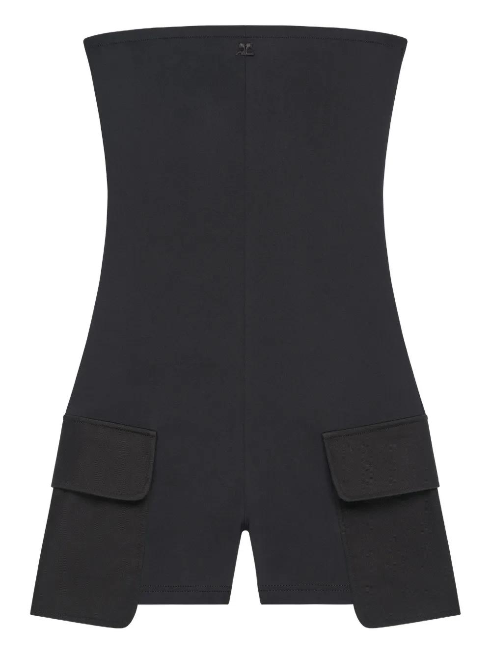 Ромпер с карманами Courreges, черный
Ромпер с карманами Courreges, черный