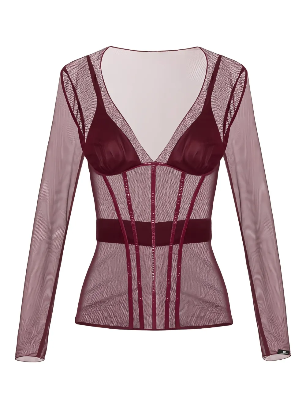 Топ с V-образным вырезом Elisabetta Franchi, красный
Топ с V-образным вырезом Elisabetta Franchi, красный