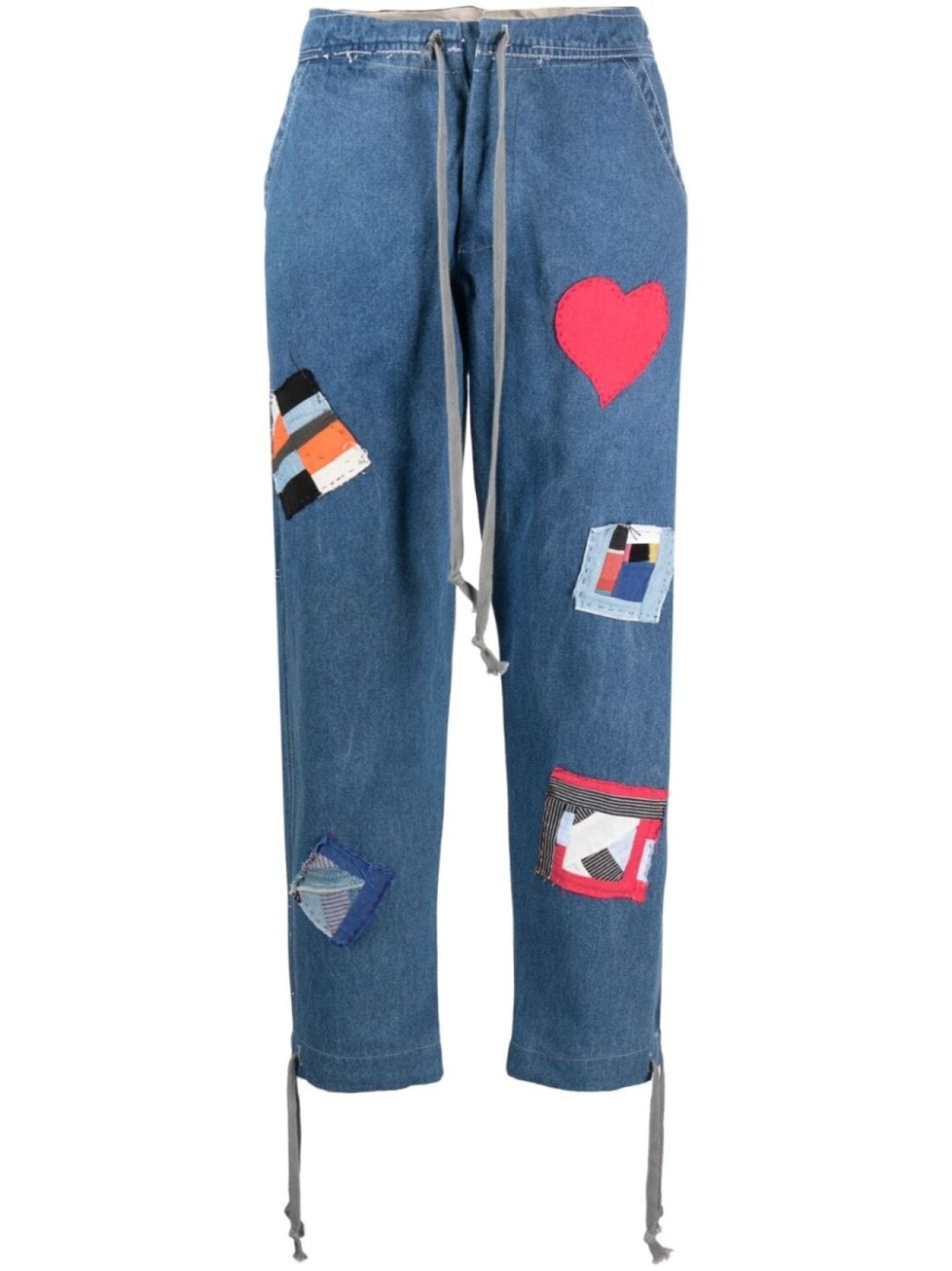 Greg Lauren джинсы с нашивкой, синий
Greg Lauren джинсы с нашивкой, синий