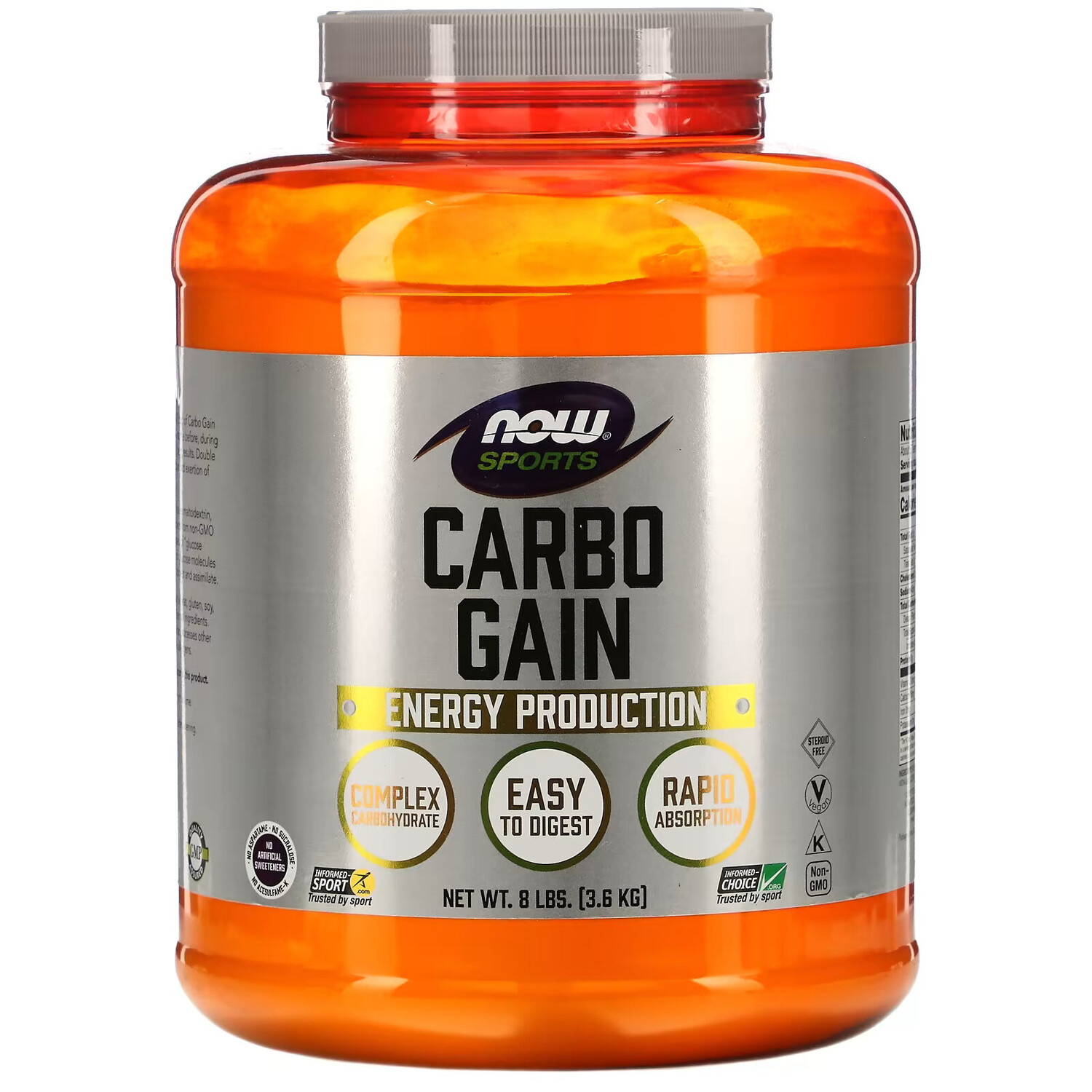 NOW Foods, Sports, Carbo Gain, 8 фунтов (3629 г)
NOW Foods, Sports, Carbo Gain, 8 фунтов (3629 г)
