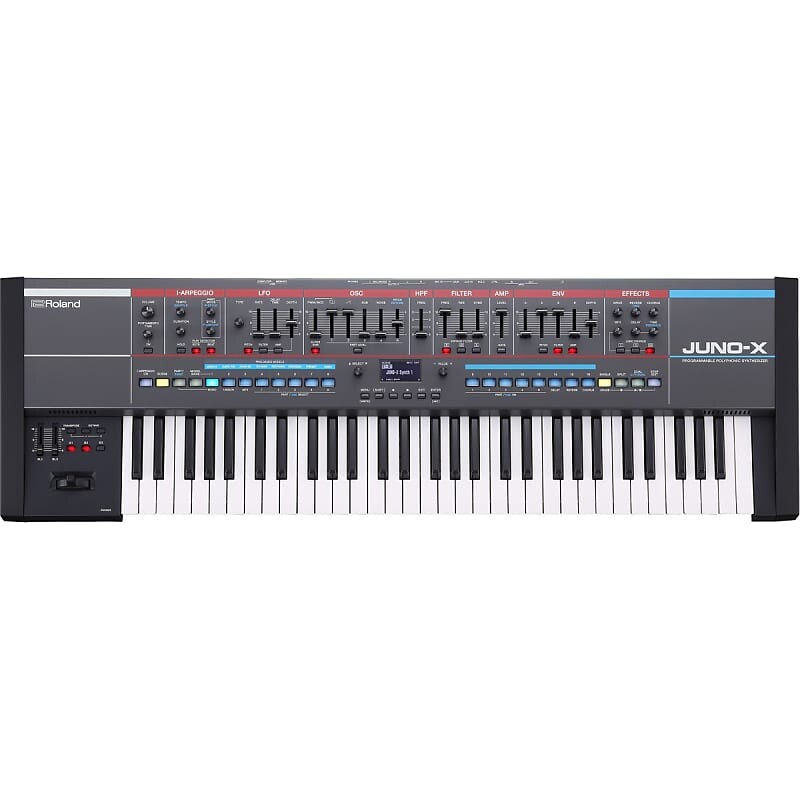 61-клавишный программируемый полифонический синтезатор Roland Juno-X
61-клавишный программируемый полифонический синтезатор Roland Juno-X