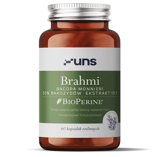 Uns, Brahmi Bacopa Monnieri 50% экстракт бакозидов 10:1 60 растительных капсул
Uns, Brahmi Bacopa Monnieri 50% экстракт бакозидов 10:1 60 растительных капсул