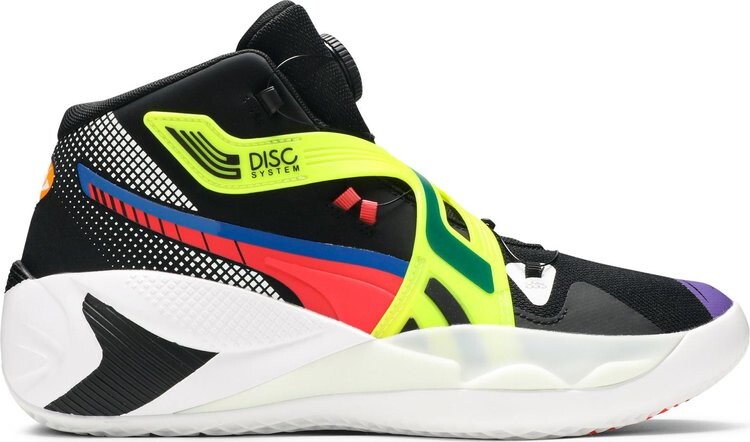 Кроссовки Puma Disc Rebirth Black Yellow Alert, черный 
Кроссовки Puma Disc Rebirth Black Yellow Alert, черный