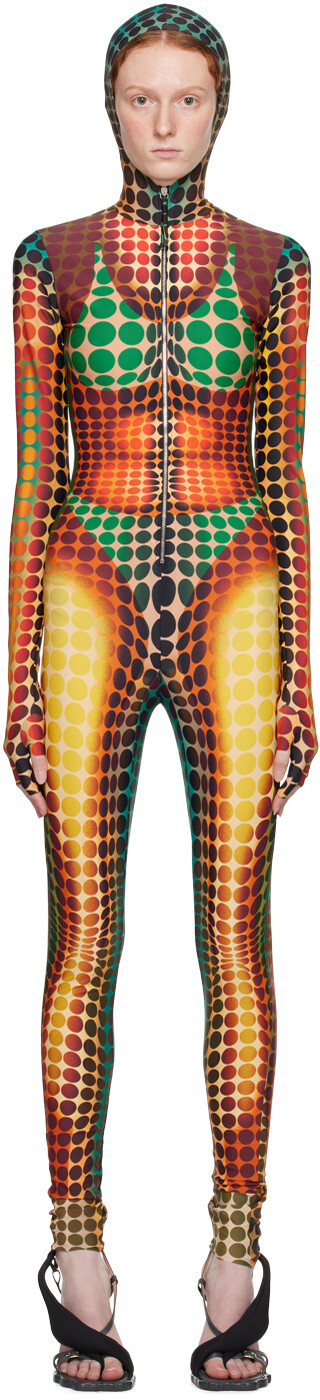 Коричневый комбинезон в горошек Jean Paul Gaultier
Коричневый комбинезон в горошек Jean Paul Gaultier