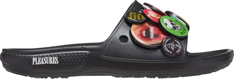 Сандалии Pleasures x Classic Bootlegger Slide Black, черный
Сандалии Pleasures x Classic Bootlegger Slide Black, черный