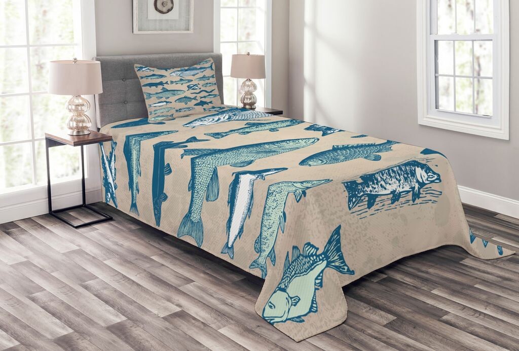 ABAKUHAUS Комплект покрывала Fish, Vintage Seafood Beach, комплект с моющимися наволочками, для односпальных кроватей 170 x 220 см, разноцветный бежевый
ABAKUHAUS Комплект покрывала Fish, Vintage Seafood Beach, комплект с моющимися наволочками, для односпальных кроватей 170 x 220 см, разноцветный бежевый
