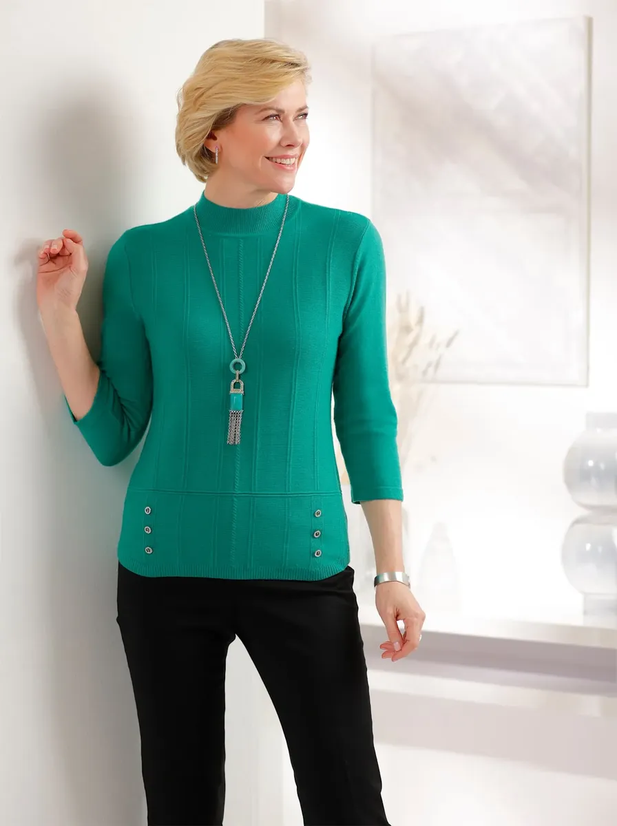 Классический свитер с рукавами 3/4 "Пуловер" Classic, изумрудный
Классический свитер с рукавами 3/4 "Пуловер" Classic, изумрудный