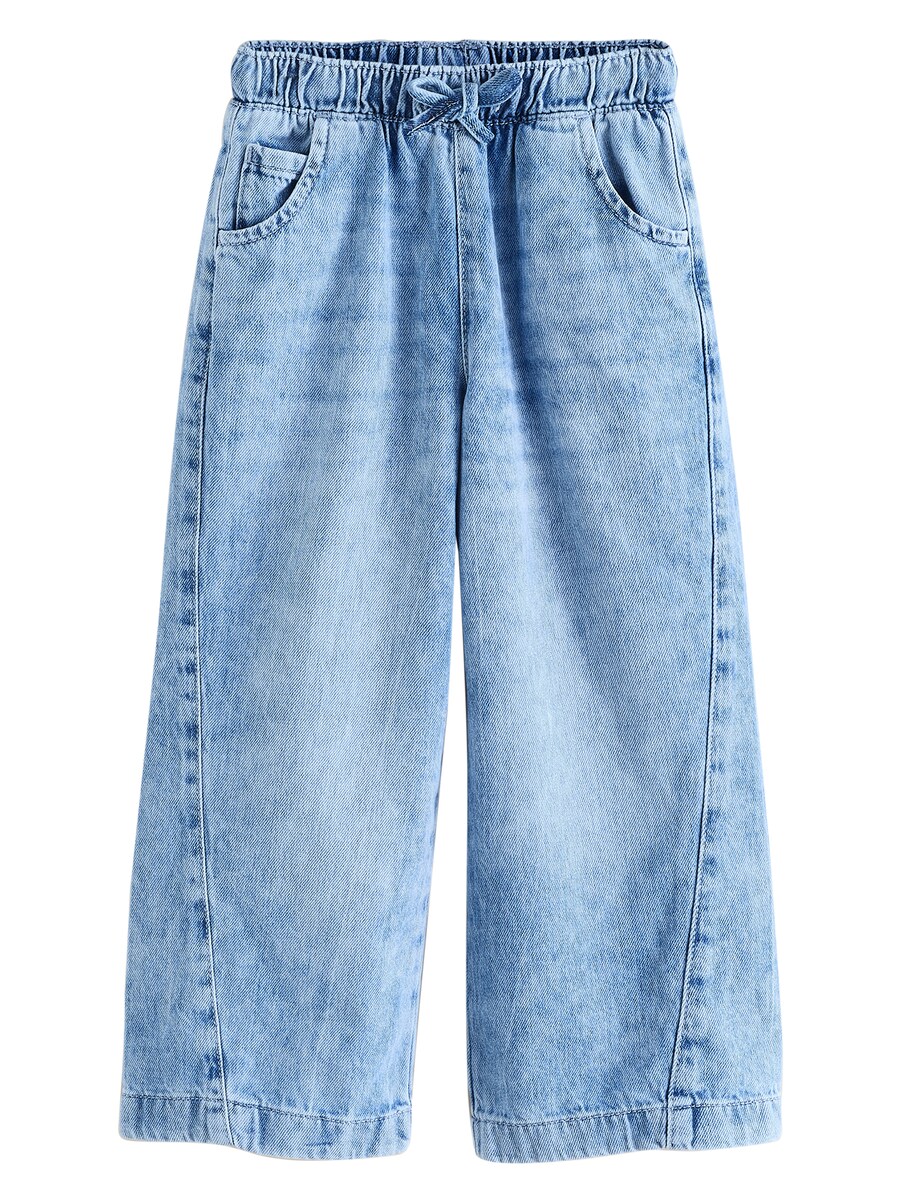 Джинсы с широкими штанинами Next, синий деним
Джинсы с широкими штанинами Next, синий деним