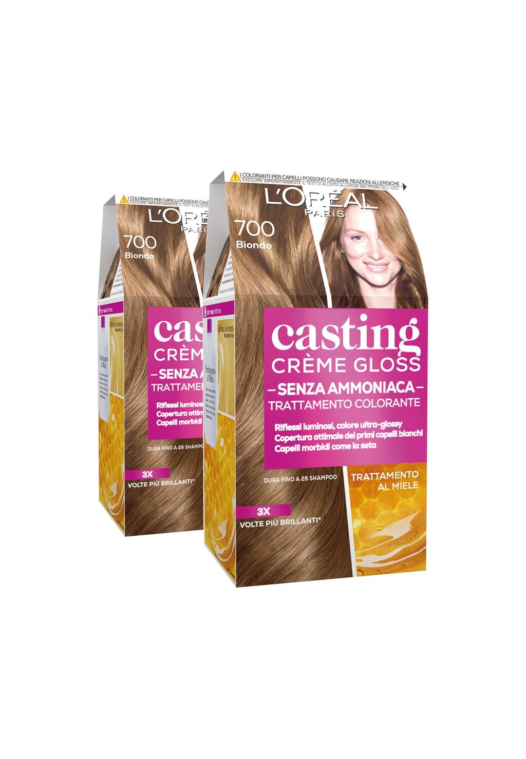 Краска для волос L'ORÉAL PARIS TINTA CAPELLI CASTING CREME GLOSS TINTA CAPELLI SENZA AMMONIACA PER UNA FRAGRANZA PIACEVOLE, 2 PACK L'Oréal Paris, прозрачный
Краска для волос L'ORÉAL PARIS TINTA CAPELLI CASTING CREME GLOSS TINTA CAPELLI SENZA AMMONIACA PER UNA FRAGRANZA PIACEVOLE, 2 PACK L'Oréal Paris, прозрачный