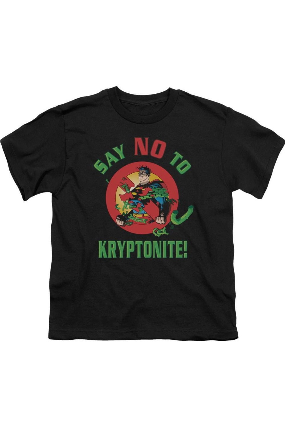 Футболка с коротким рукавом для детей "Супермен говорит нет криптониту" Gildan, черный
Футболка с коротким рукавом для детей "Супермен говорит нет криптониту" Gildan, черный