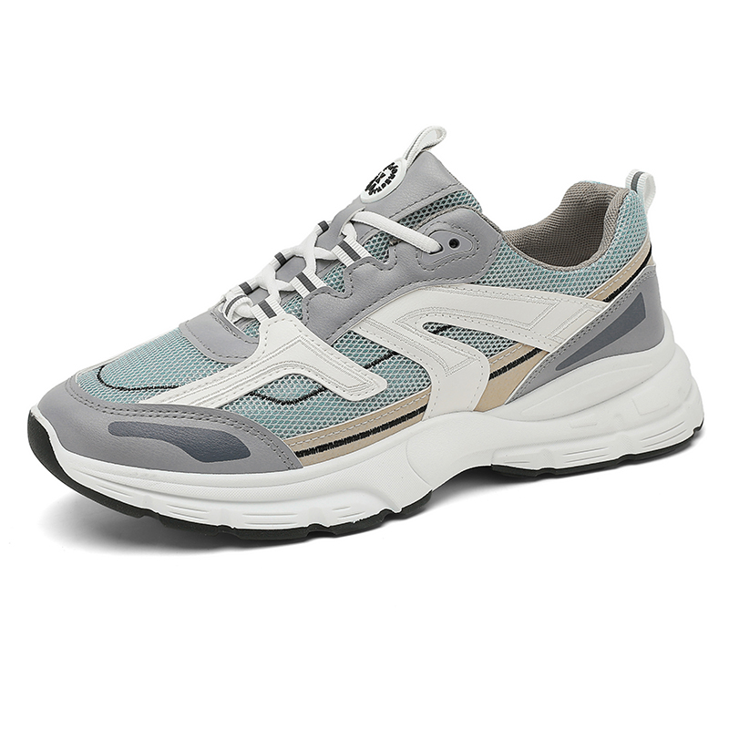 TONYBEAR Дышащие противоскользящие износостойкие утолщенные низкие кроссовки для мужчин с эффектом увеличения роста серые, цвет Gray 
TONYBEAR Дышащие противоскользящие износостойкие утолщенные низкие кроссовки для мужчин с эффектом увеличения роста серые, цвет Gray