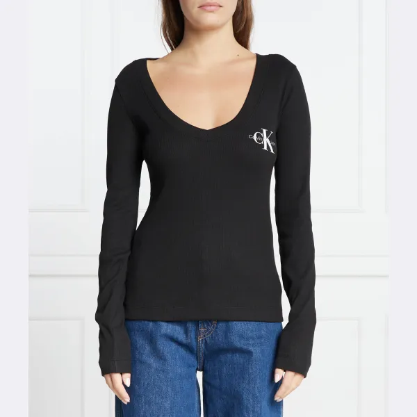 Блузка стандартного кроя Calvin Klein, черный 
Блузка стандартного кроя Calvin Klein, черный