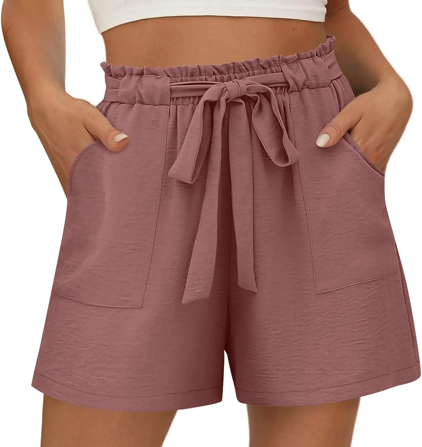 NATHGAM Женские шорты с высокой талией и карманами
NATHGAM Женские шорты с высокой талией и карманами