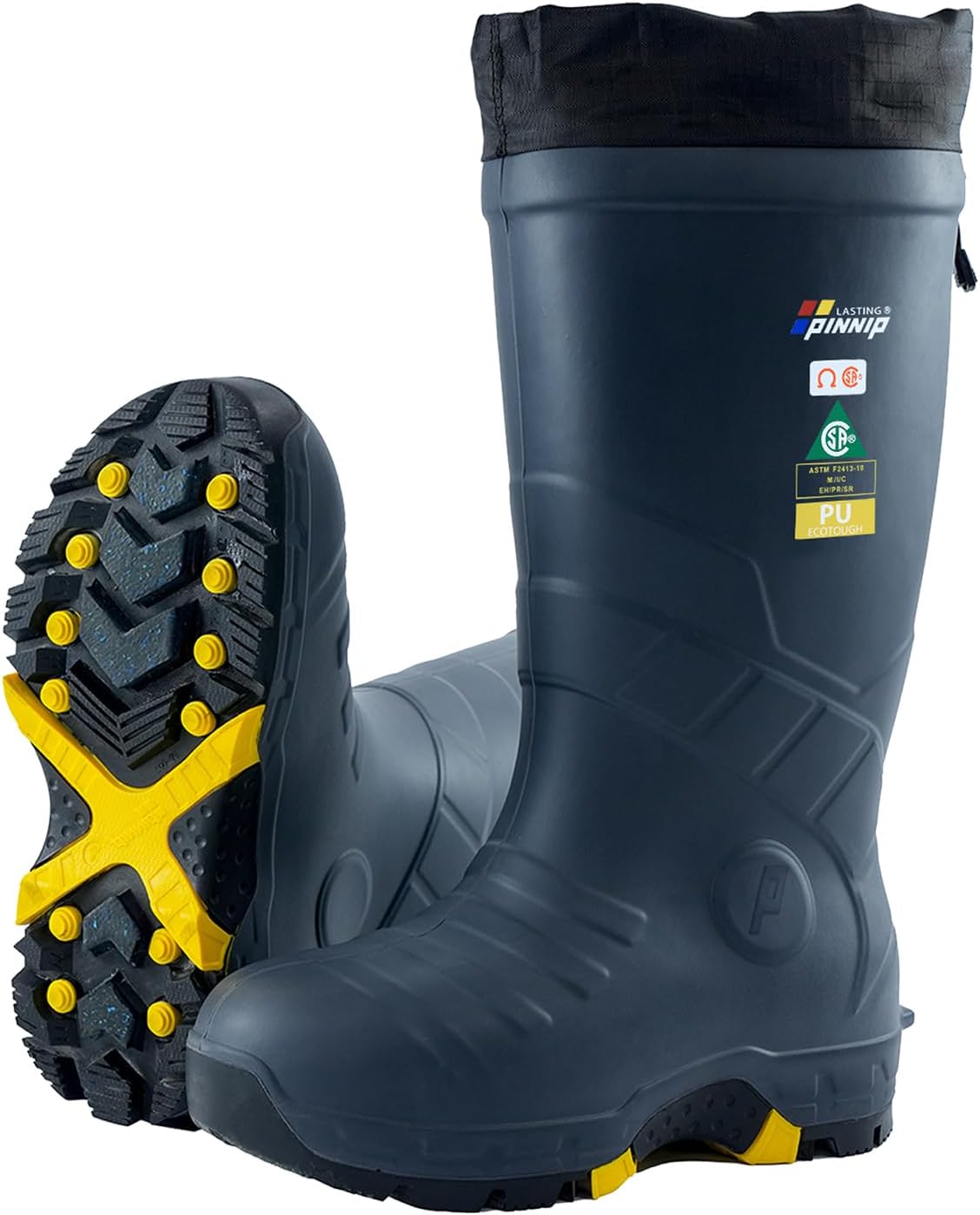 Мужские прочные ботинки LASTING PINNIP из ПУ-резины с композитным носком, водонепроницаемые, утепленные, соответствуют стандарту ASTM F2413-18, устойчивы к кислотам и маслам, противоскользящие на льду, серый
Мужские прочные ботинки LASTING PINNIP из ПУ-резины с композитным носком, водонепроницаемые, утепленные, соответствуют стандарту ASTM F2413-18, устойчивы к кислотам и маслам, противоскользящие на льду, серый