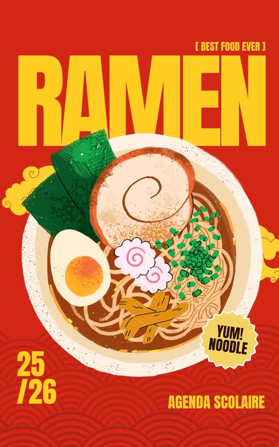 Agenda scolaire RAMEN: Journalier, daté, 1 page par jour pour noter ses devoirs - Fun Street Food Original Culture Japonaise - Collège Lycée Primaire ... format pratique Poche A5 (French Edition) (Independently published)
Agenda scolaire RAMEN: Journalier, daté, 1 page par jour pour noter ses devoirs - Fun Street Food Original Culture Japonaise - Collège Lycée Primaire ... format pratique Poche A5 (French Edition) (Independently published)