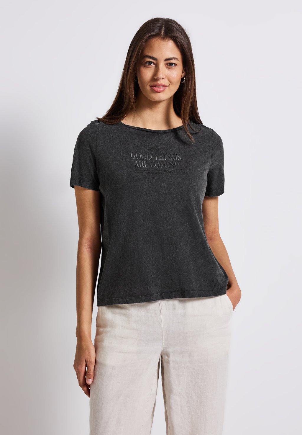 Футболка с принтом Street One, антрацит
Футболка с принтом Street One, антрацит