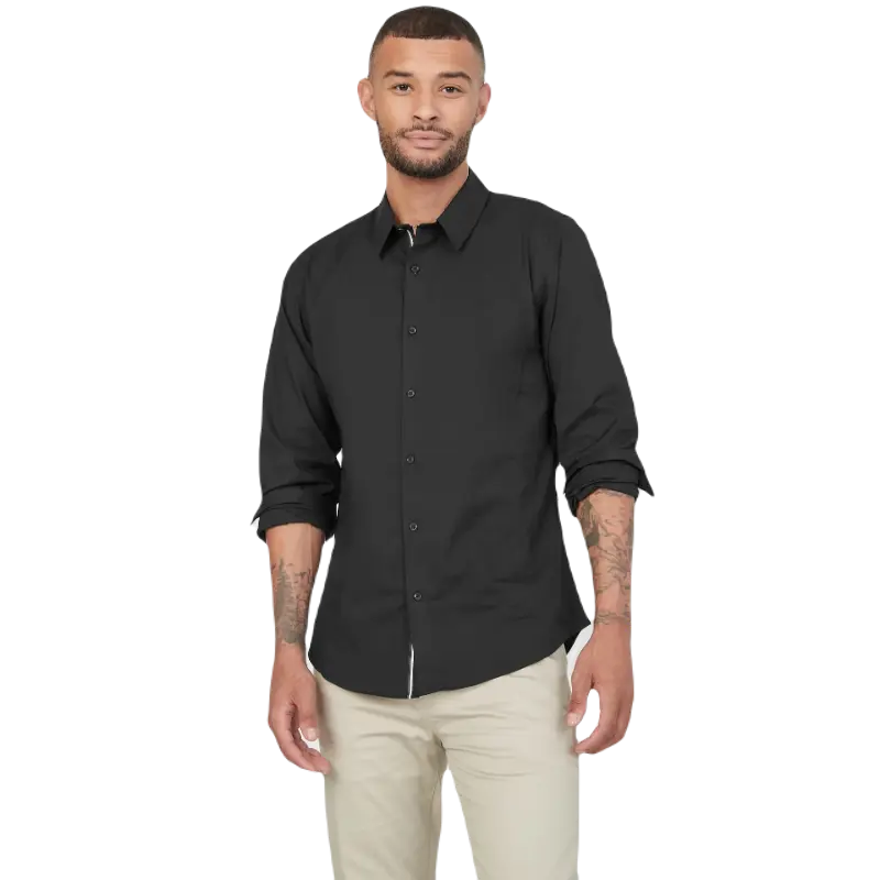 Рубашка Guess Factory Damon Poplin, черный
Рубашка Guess Factory Damon Poplin, черный