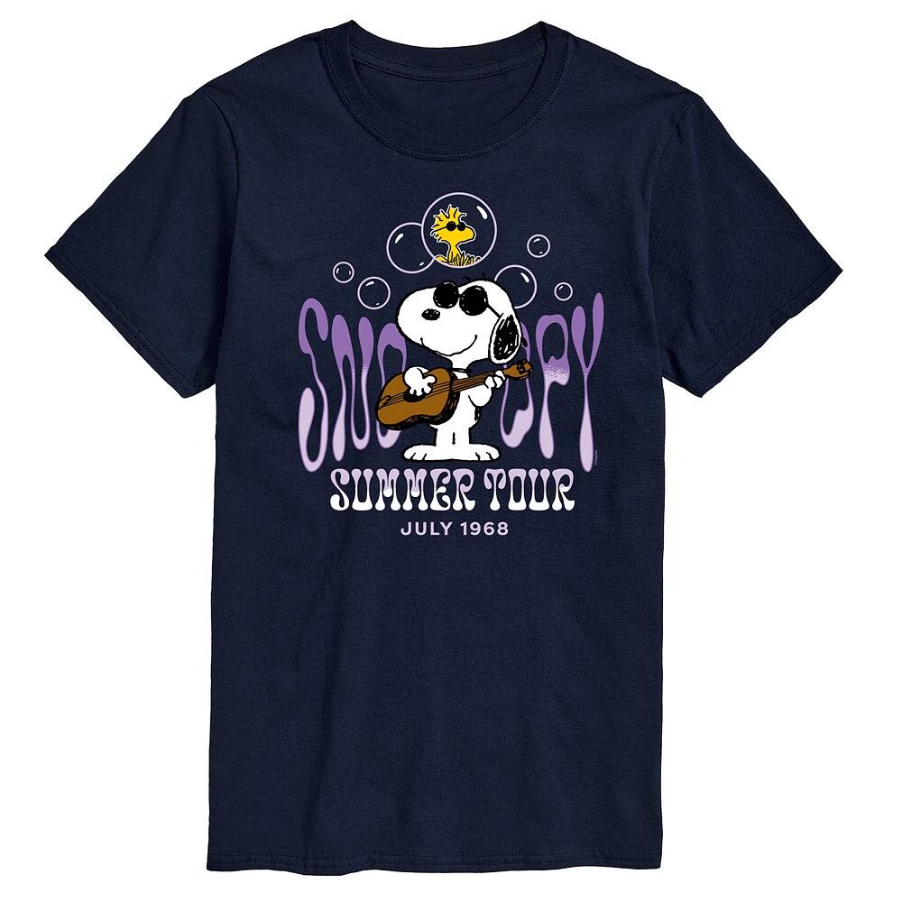Мужская футболка с рисунком Peanuts Snoopy Summer Tour Licensed Character, темно-синий
Мужская футболка с рисунком Peanuts Snoopy Summer Tour Licensed Character, темно-синий