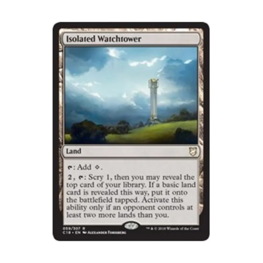 CCG Изолированная сторожевая башня ( клавиша R), MTG - Commander 2018
CCG Изолированная сторожевая башня ( клавиша R), MTG - Commander 2018