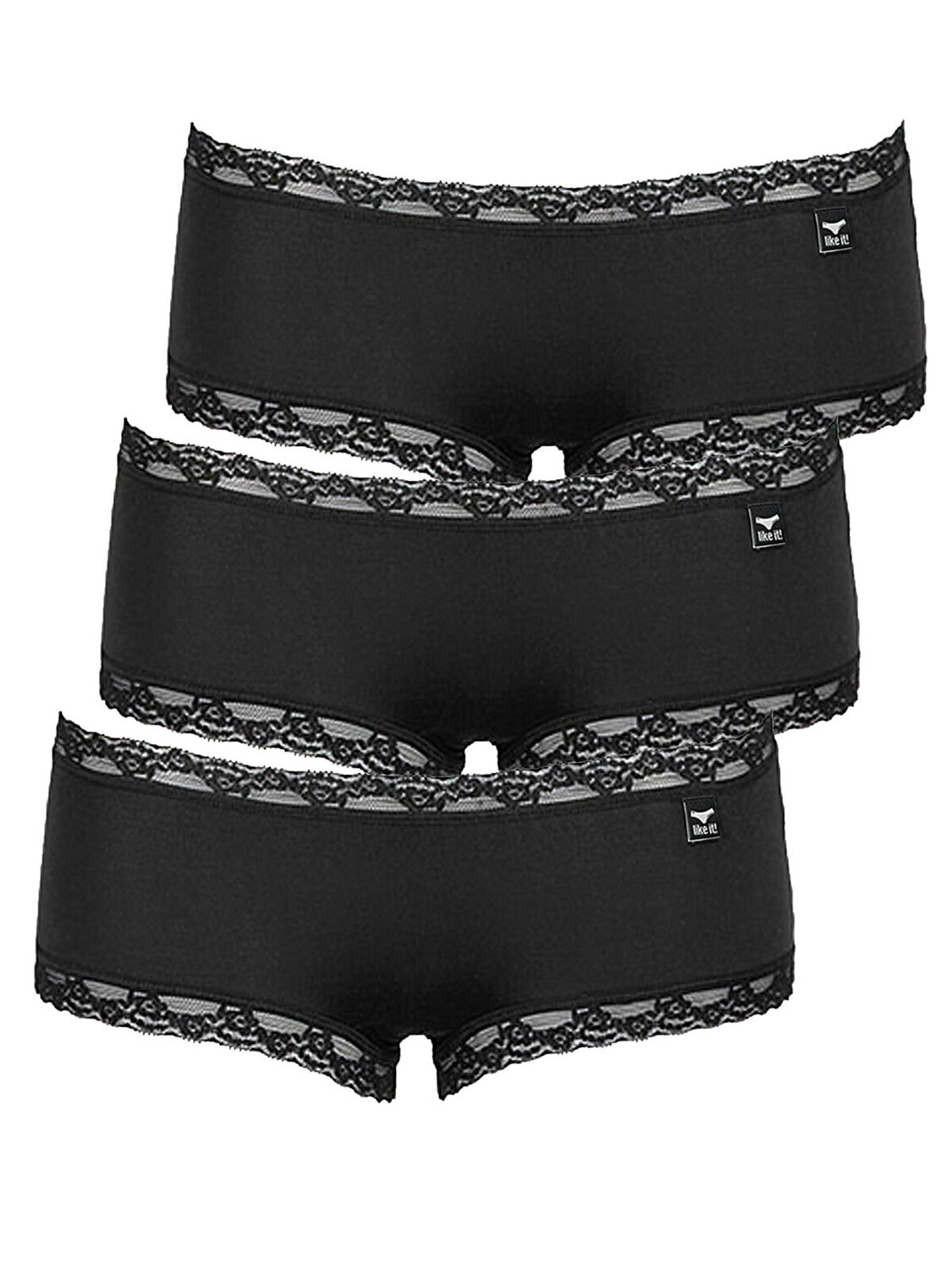 Трусы Like It 3er Pack Panty, черный
Трусы Like It 3er Pack Panty, черный
